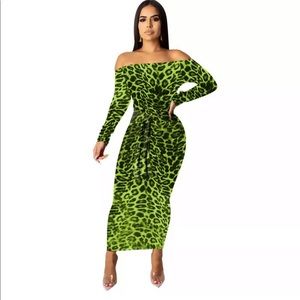 Colorful Paw Bodycon Dress